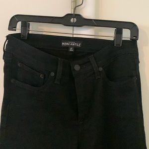 JCrew Mercantile skinny black jeans size 27/4